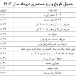 انتشار جدول واریز حقوق بازنشستگان تامین اجتماعی در دی ۱۴۰۳ 