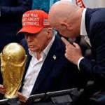 حضور دونالد ترامپ و اینفانتینو در مراسم قرعه‌کشی جام جهانی ۲۰۲۶+ عکس