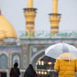 هوای بین‌الحرمین بارانی شد+ فیلم