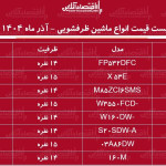 قیمت جدید انواع ماشین ظرفشویی ۲۶ آذر ۱۴۰۴ / قیمت ماشین ظرفشویی ال جی، بوش، دوو، اسنوا و…چقدر افزایش یافت؟ + جدول
