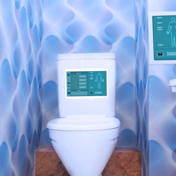 واو! این توالت عکسی از آثار هنرمند خودش می‌گیرد؟