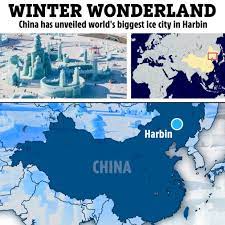 بزرگترین شهر یخی جهان در چین رونمایی کرد