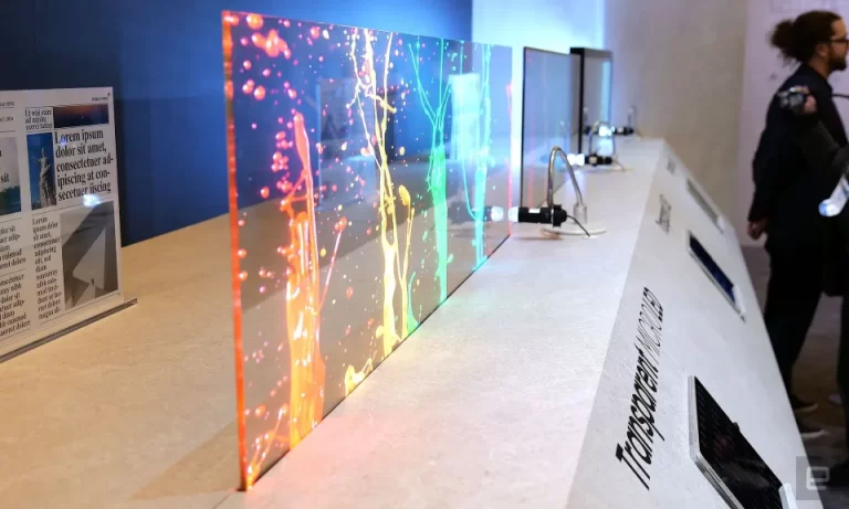 معرفی اولین صفحه نمایش شفاف MicroLED جهان توسط سامسونگ در CES 2024