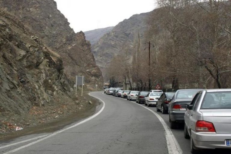 بررسی وضعیت ترافیکی آخرین بروزرسانی در جاده چالوس