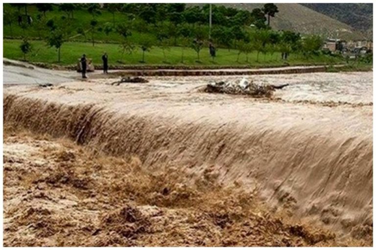 بارشدید باران و سیل در همدان + فیلم