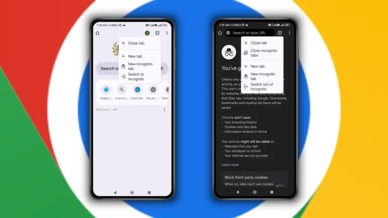 ترفندهای خفن برای جابجایی بین حالت معمولی و ناشناس در مرورگر کروم برای گوشی اندروید!