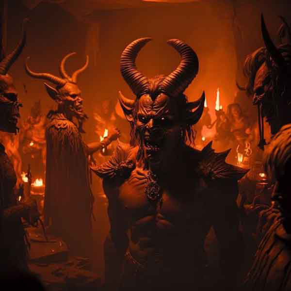 رمضان، زمانی که با شیاطین روبرو شده و با استفاده از اعوذ بالله و نیروی مثلث تک چشم، جنگیده می‌شود