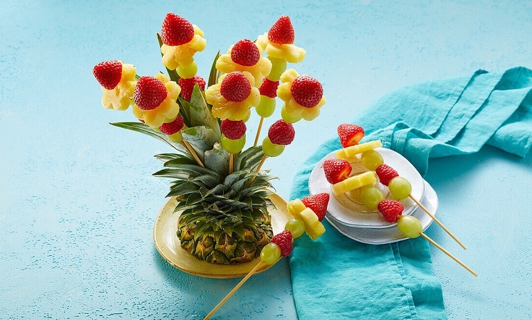 آناناس: سحر ابتکار و زیبایی در دیزاین میوه‌ها