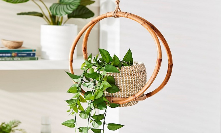 زیبایی گلدان های چوبی آویز حصیری: آشنایی با جدیدترین مدل ها و نکات مهم