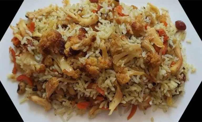 طرز تهیه گل کلم پلو + ترفند و نکات