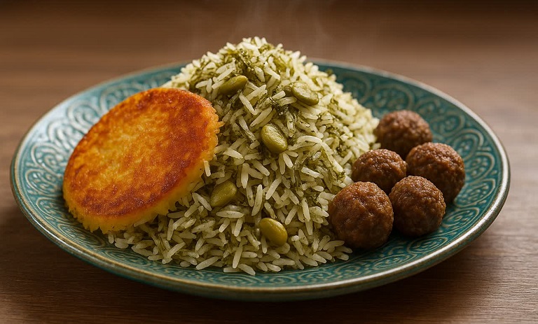 طرز تهیه باقالی پلو با گوشت چرخ کرده ساده و قلقلی به روش رستورانی