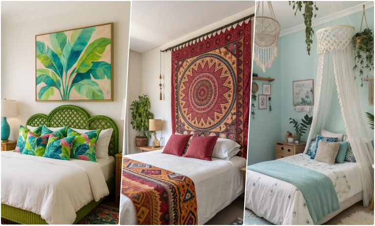 ایده‌های دکوراسیون شاد و رنگی اتاق خواب