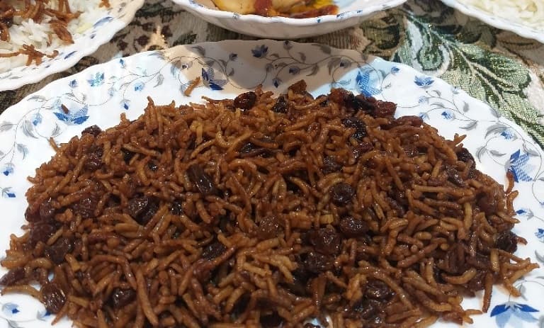 طرز تهیه سیاه پلو نذری (قوام پلو) به روش گیلانی