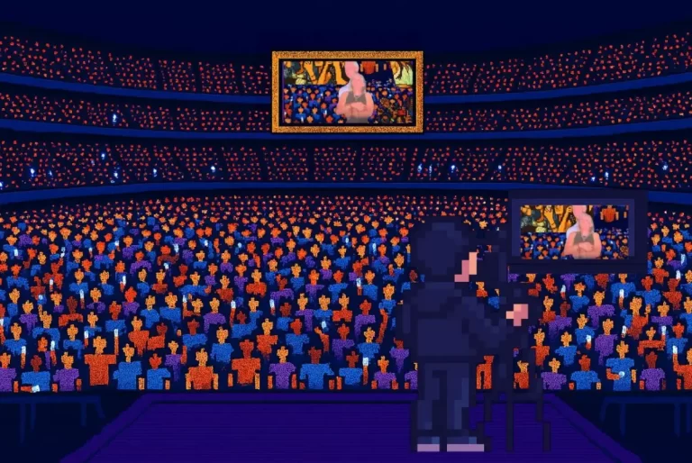 یک نفر بازی اتفاق معروف کنسرت Coldplay را ساخته است!