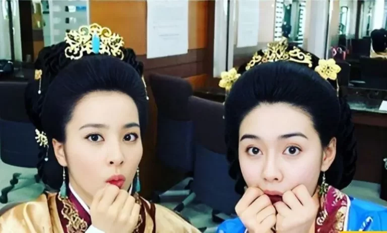 مسخره بازی زن اول و دوم جومونگ در پشت صحنه سریال