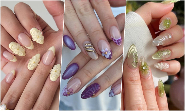 طرح‌های سه ‌بعدی لاک ناخن دست؛ از ساده تا مجلسی