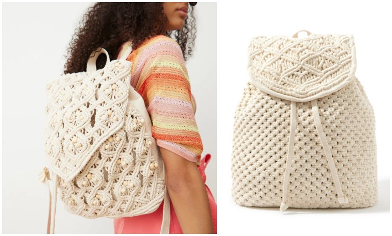 جدیدترین کوله‌های بافتنی مکرومه؛ ترند و شیک