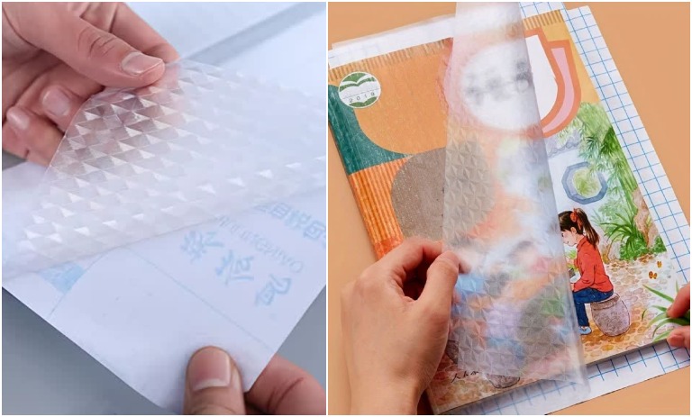 3 آموزش جلد کردن کتاب‌های درسی با چسب کتابی در 40 ثانیه