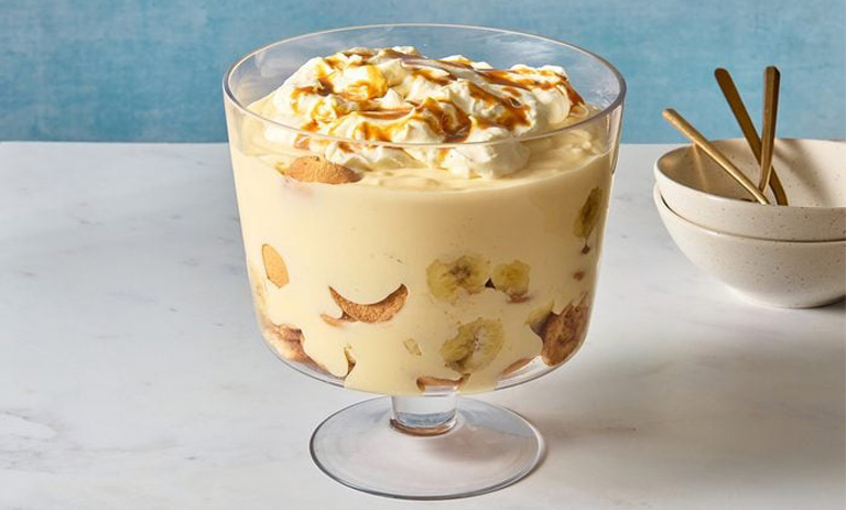 طرز تهیه پودینگ موز و گردو؛ آسان و سریع