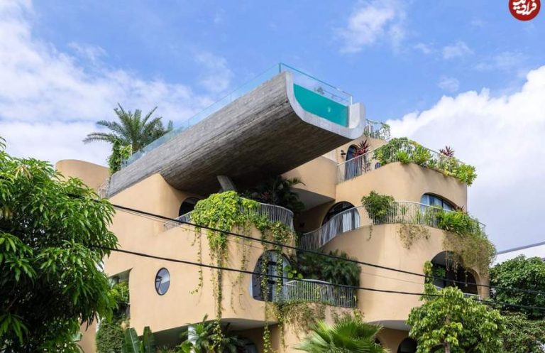 پایگاه خبری تحلیلی اخباربانک – معماری منحصر به‌ فرد خانه‌ای با «استخر معلق»