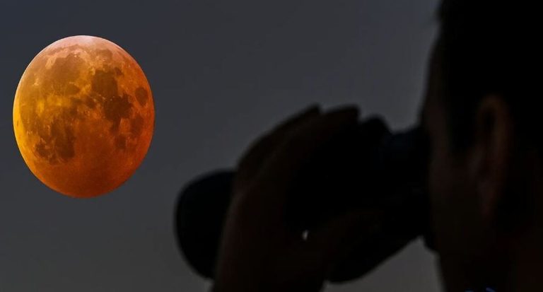 علت قرمزی ماه هنگام ماه‌گرفتگی چیست؟ + فیلم