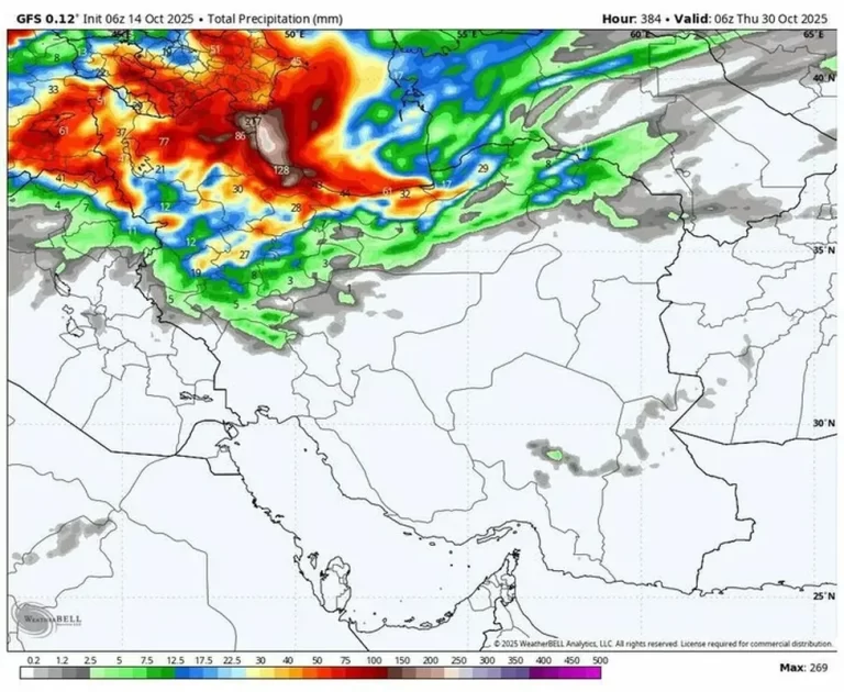 موج جدید بارش‎‌های سنگین تا هفته آینده