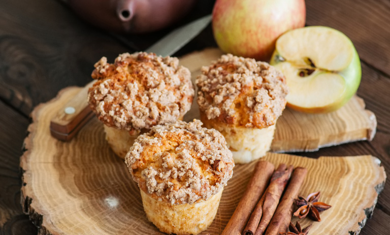 طرز تهیه مافین سیب؛ دسر پاییزی خوشمزه