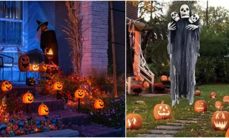 دکور بیرونی منزل برای هالووین؛ ایده‌های ترسناک و جذاب برای فضای بیرونی