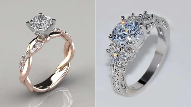 مدل انگشتر تک نگین + جدیدترین مدل های تک نگین مخصوص سلبرینی ها