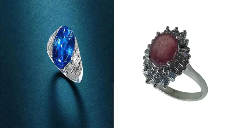 انگشتر یاقوت نقره‌ای + مدل های متنوع و جذاب برای باسلیقه ها