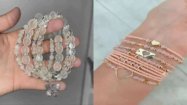 دستبند دخترانه با دانه مهره ای با رنگ های جذاب و ترند 2025