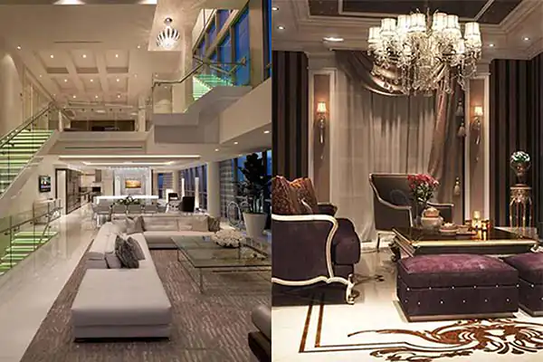 مدل دکوراسیون خانه بزرگ + زیباترین مدل های دکوراسیون خانه بزرگ سلبریتی ها