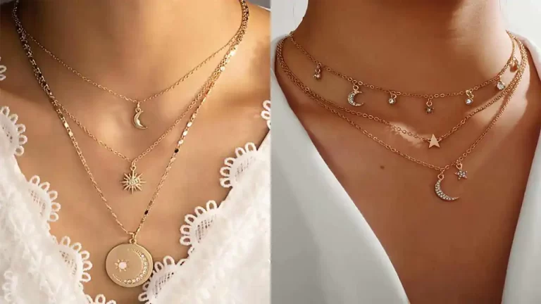 مدل گردنبند ماه و ستاره مینیمال و ظریف + زیباترین مدل های 2025