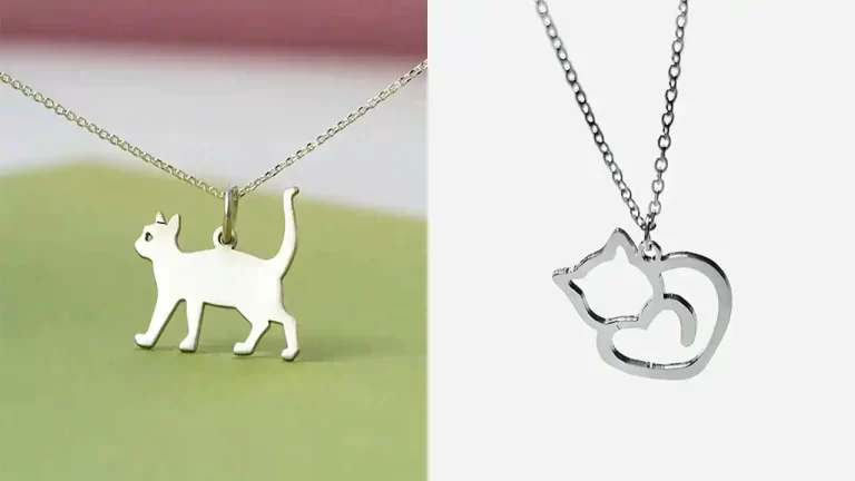 گردنبند مینیمال طرح گربه با طرح های فانتزی و کیوت که ترند شدن