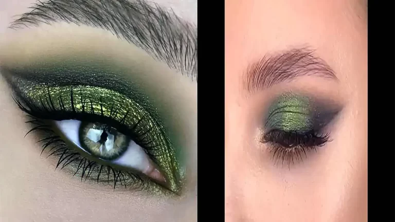 ایده آرایش چشم سبز با سبک های اروپایی و لایت که ترند شدن