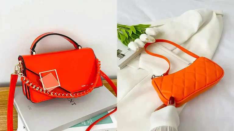 کیف پینترستی نارنجی با مدل های جذاب برای شیک پوشان