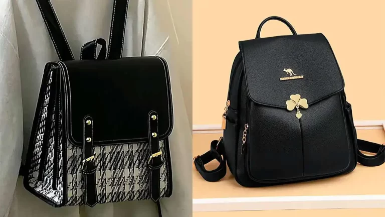 کوله پشتی فانتزی مشکی زیبا و جادار برای خوش استایل ها