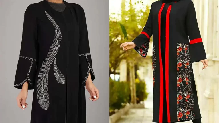 مدل مانتو بلند اندامی مشکی برای خانم های خوشپوش و بروز