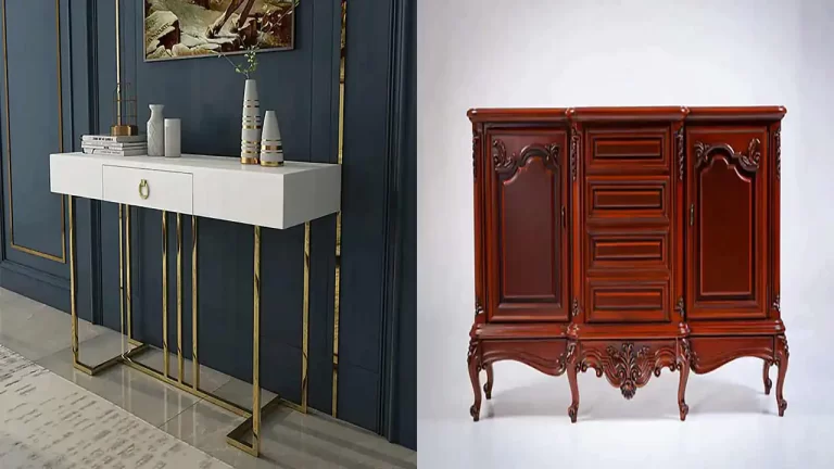 میز کنسول کشودار کلاسیک + با طرح های متنوع و جدید 2025