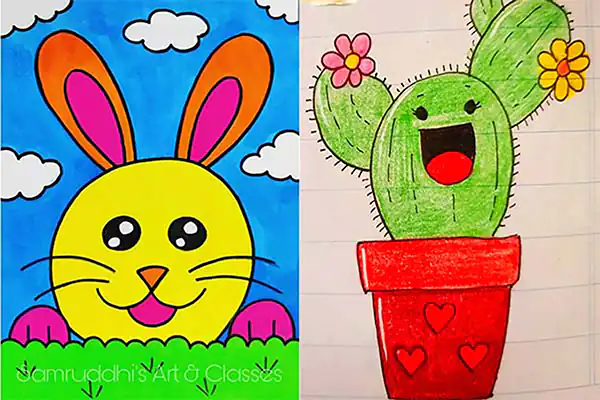 ایده نقاشی کودکانه + زیباترین ایده ها برای نقاشی کودکانه با سبکی متفاوت