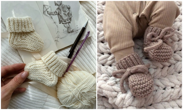 پاپوش دست‌باف نوزاد؛ طرح‌های شیک و ناز برای کوچولوی شما