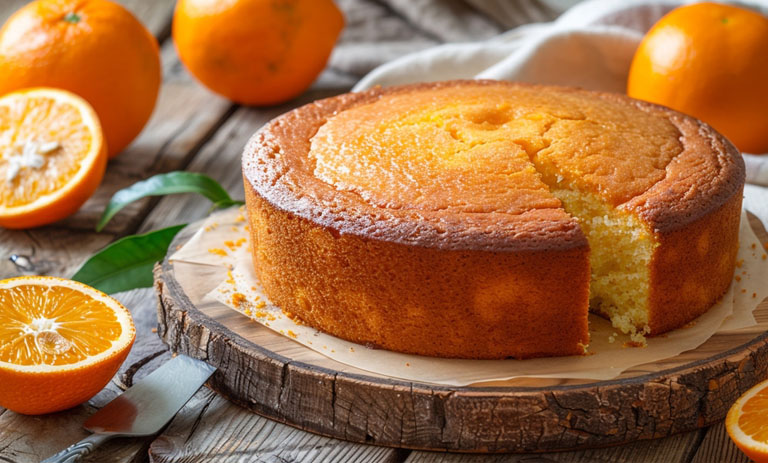 کیک پرتقال زنجبیل عسل؛ کیک مناسب یک عصرانه پاییزی