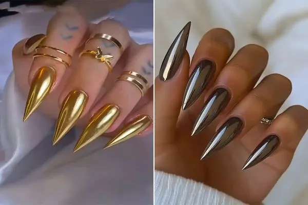 مدل ناخن نوک تیز؛ جدیدترین ایده‌ها برای مانیکور لاکچری