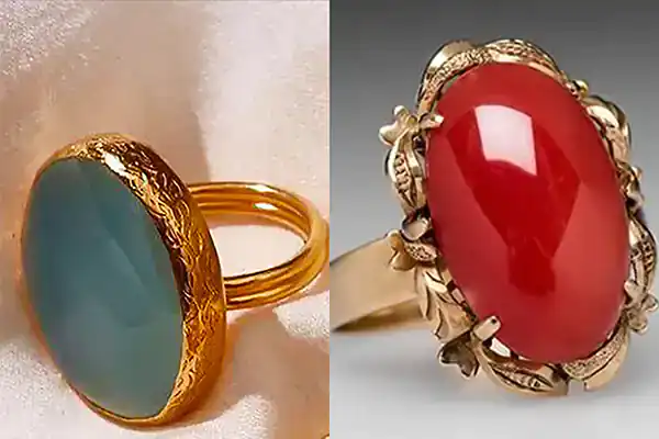 مدل انگشتر عقیق زنانه طلا + زیباترین مدل های انگشتر عقیق زنانه بسیار لاکچری