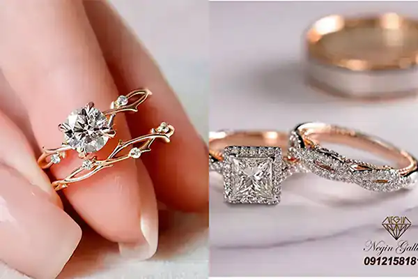 مدل انگشتر نامزدی + زیباترین مدل های انگشتر نامزدی ترند امسال بسیار لاکچری