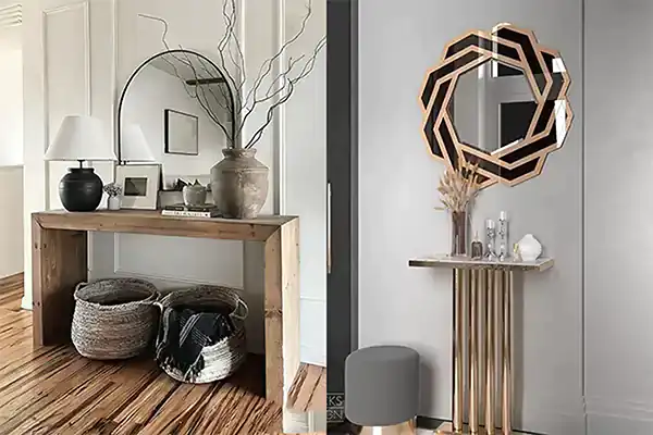 مدل آینه کنسول + زیباترین مدل های آینه کنسول بسیار شیک و لاکچری ترند امسال