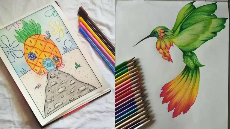 ایده نقاشی با طرح های ساده و فانتزی که عاشقش میشید