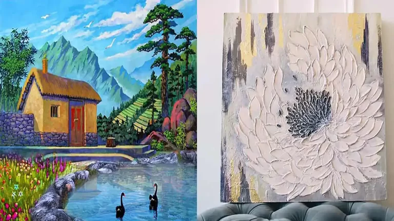 ایده نقاشی روی بوم زیبا و شیک برای هنرمندان