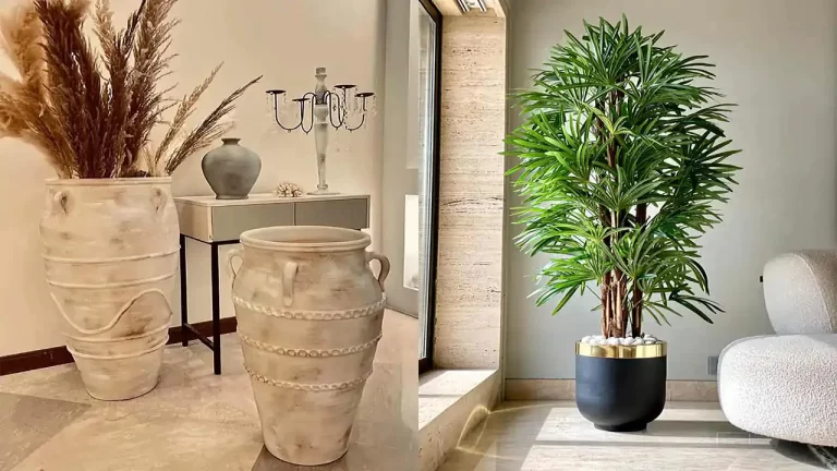 جدیدترین مدل گلدان کنار سالنی زیبا و خفن که جایی ندیده اید