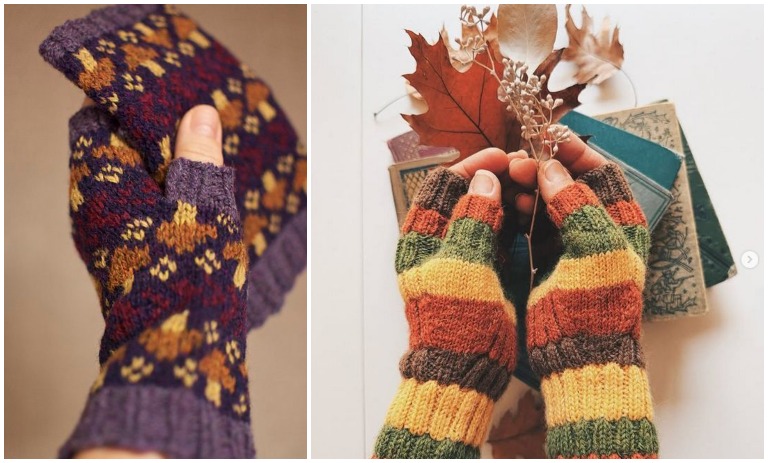 مدل‌های دستکش نیم‌بند بافتنی؛ مناسب پاییز و زمستان
